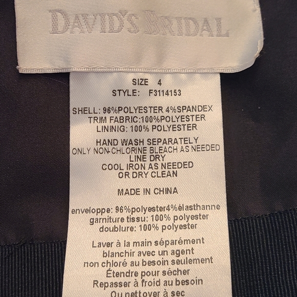NWT David's bridal size 4 dress - Picture 9 of 9